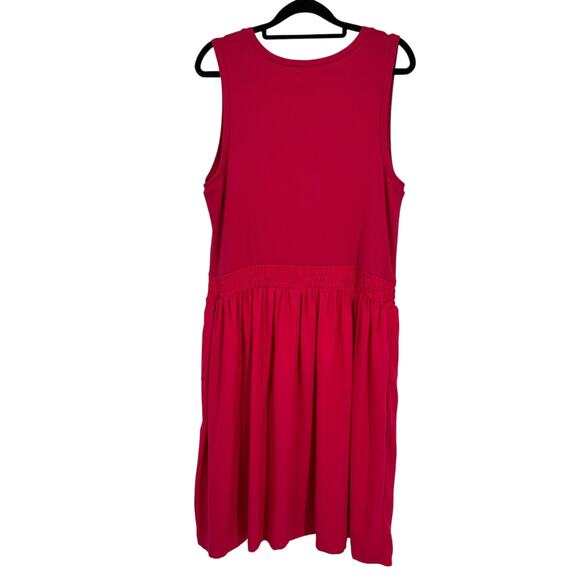 Maurices 24/7 Women’s Sleeveless Dress XXL Pink NWT Casual Summer Pockets - Picture 5 of 6